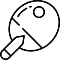 Ping outline illustration vector