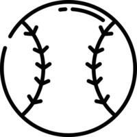 Baseball outline illustration vector