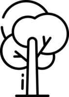 Tree outline illustration vector