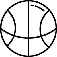 Basketball outline illustration vector