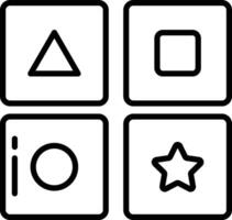 Memory game outline illustration vector