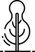 Tree outline illustration vector