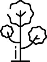 Tree outline illustration vector