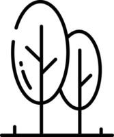 Tree outline illustration vector