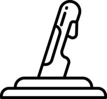 joystick outline illustration vector