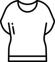 Tshirt outline illustration vector