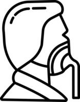 Ventilator outline illustration vector