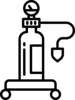 Oxygen outline illustration vector
