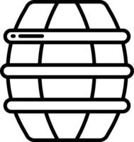 Barrel outline illustration vector