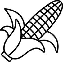 Corn outline illustration vector