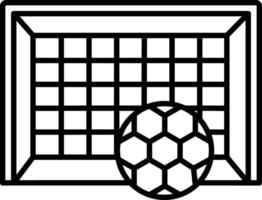fútbol contorno ilustración vector