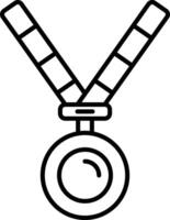 Medal outline illustration vector