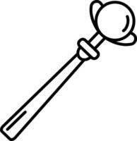 Mage stick outline illustration vector