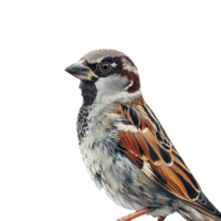 Sparrow on transparent background png