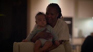 Playful Infant Baby Child Playing Inside at Home video