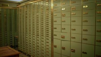 Bank Vault Deposit Boxes Safe Room for Storing Wealth in Depository video