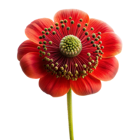 ein rot Blume auf ein transparent Hintergrund png