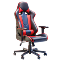 A red and black racing chair with a black base png