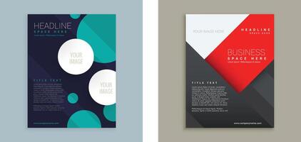 creative brochure flyer design with vibrant colors template design illustration vector