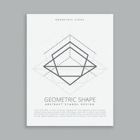 sacred geometry lineart shape poster flyer vector