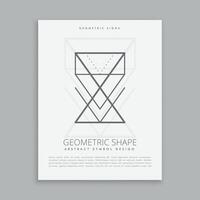 sagrado geometría arte lineal forma póster volantes vector