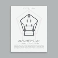 sacred geometry lineart shape poster flyer vector