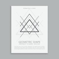 sagrado geometría arte lineal forma póster volantes vector