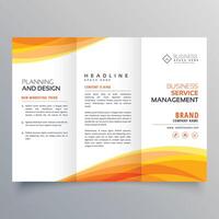 modern business trifold brochure design template design illustration vector