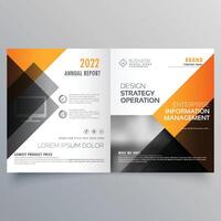 modern business Bifold brochure design template design illustration vector