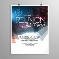 event club party flyer template brochure design vector