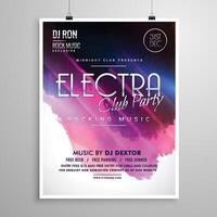 club party event layout flyer brochure template vector