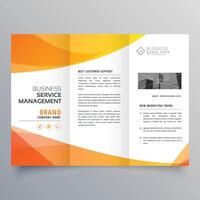 modern business trifold brochure design template design illustration vector