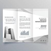 modern business trifold brochure design template design illustration vector