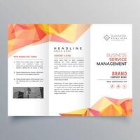 modern business trifold brochure design template design illustration vector