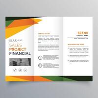 modern business trifold brochure design template design illustration vector