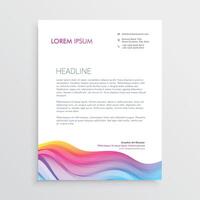 creative brochure flyer design with vibrant colors template design illustration vector