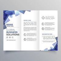 modern business trifold brochure design template design illustration vector