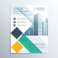 creative brochure flyer design with vibrant colors template design illustration vector