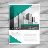 creative brochure flyer design with vibrant colors template design illustration vector