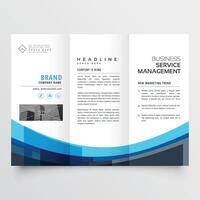 modern business trifold brochure design template design illustration vector