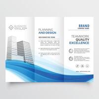 modern business trifold brochure design template design illustration vector