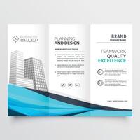 modern business trifold brochure design template design illustration vector