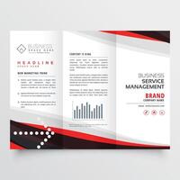 modern business trifold brochure design template design illustration vector