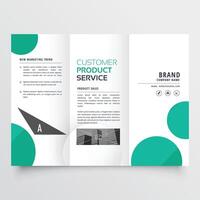 modern business trifold brochure design template design illustration vector