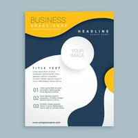 yellow cover brochure flyer design poster leaflet template for your business vector