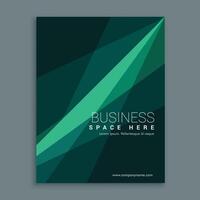 creative green abstract brochure flyer cover template design in A4 size vector