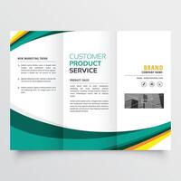 stylish modern trifold brochure design template vector
