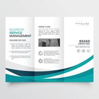 creative business trifold brochure design template vector