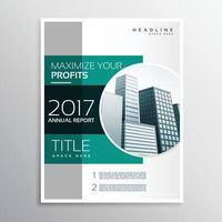 company annual report business brochure design template vector