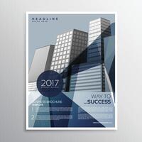 empresa negocio volantes póster folleto diseño modelo en Talla a4 en azul color vector